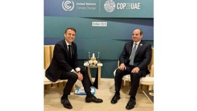 الرئيس عبد الفتاح السيسي رفقة الرئيس الفرنسي إمانويل ماكرون