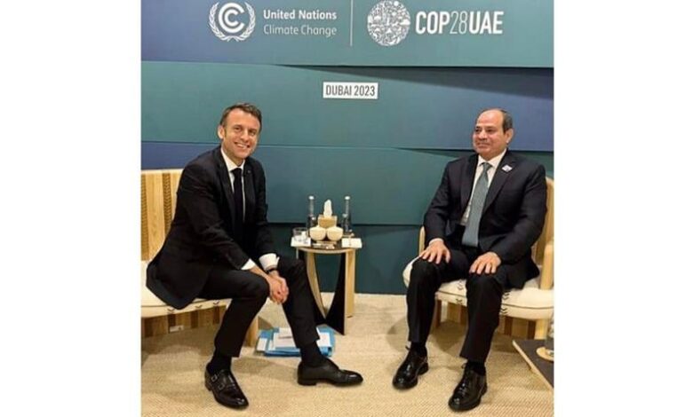 الرئيس عبد الفتاح السيسي رفقة الرئيس الفرنسي إمانويل ماكرون