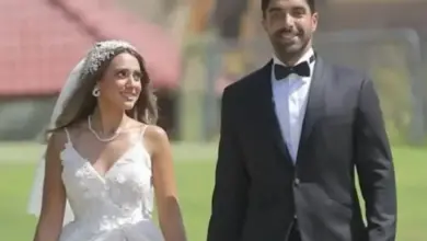 هند عبد الحليم وزوجها